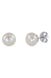 MAJORICA SIMULATED PEARL STUD EARRINGS,OME13830SW