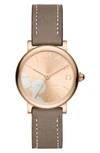 MARC JACOBS CLASSIC LEATHER STRAP WATCH, 28MM,MJ1621