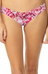 Commando Print Microfiber Thong In Floral Bouquet