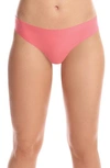 Commando 'butter' Stretch Modal Thong In Coral