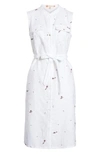 TED BAKER COLOUR BY NUMBERS XXENA EMBROIDERED SHIRTDRESS,WC8W-GD03-XXENA