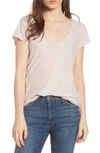 JAMES PERSE HIGH GAUGE JERSEY DEEP V TEE,WEK3182