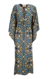 LA DOUBLEJ TALITHA PRINTED SILK CREPE DE CHINE CAFTAN,681639