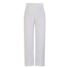 Sophie Cameron Davies Silver Wide Legged Silk Trouser In Silk