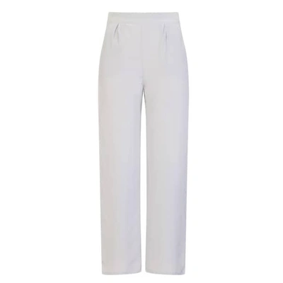 Sophie Cameron Davies Silver Wide Legged Silk Trouser