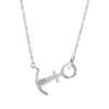 Anchor & Crew Tourists Anchor Link Paradise Silver Necklace Pendant In Silver