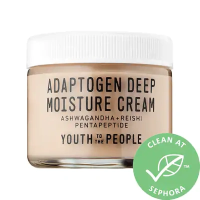 YOUTH TO THE PEOPLE ADAPTOGEN DEEP MOISTURIZING CREAM WITH ASHWAGANDHA + REISHI 2 OZ/ 60 ML,2088029