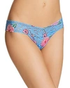 HANKY PANKY LOW-RISE PRINTED LACE THONG,8F1581