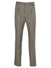 PRADA CHECK BELTED TROUSERS,10629442