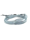 CHAN LUU Beaded Leather Wrap Bracelet,0400098663804