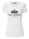 DOLCE & GABBANA PRINTED LOGO T-SHIRT,10633301