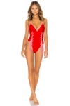 LOVERS & FRIENDS LOVERS + FRIENDS LACED ONE PIECE IN RED.,LOVF-WX271