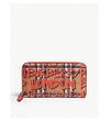 BURBERRY GRAFFITI VINTAGE CHECK LEATHER WALLET