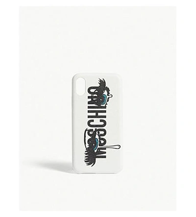 Moschino Capsule Printed Iphone X Case In White