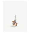 LINKS OF LONDON SWEETIE 18CT-ROSE-GOLD VERMEIL AND STERLING SILVER CUPCAKE CHARM