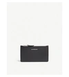 BURBERRY BLACK SOMERSET GRAINED LEATHER CARD HOLDER