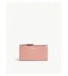 BURBERRY DUSTY ROSE PINK SOMERSET GRAINED LEATHER CARD HOLDER