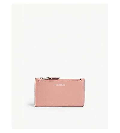 Burberry Dusty Rose Pink Somerset Grained Leather Card Holder