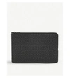 LOEWE DOUBLE FLAT ANAGRAM-EMBOSSED LEATHER POUCH
