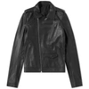 RICK OWENS Rick Owens Rotterdam Leather Jacket,RU18F1746-LCW-0952