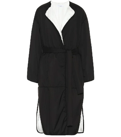 Givenchy Long Padded Coat W/ Side Slits In Black