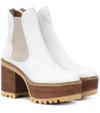 SEE BY CHLOÉ ERIKA LEATHER ANKLE BOOTS,P00327353