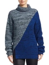 DEREK LAM 10 CROSBY Bi-Color Merino Wool Turtleneck Sweater