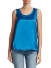 HELMUT LANG Cover-Stitch Sleeveless Top