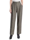 THE ROW Nica Camel Hair Herringbone Trousers