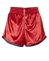 FLEUR DU MAL Velour Shorts,SH0028