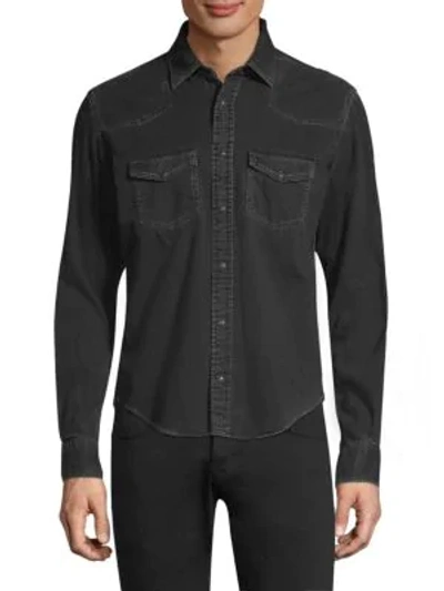 Belstaff Somerford Denim Shirt In Black