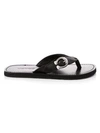 COACH Buckle Leather Sandals