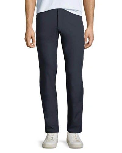 Armani Collezioni Emporio Armani 5-pocket Regular Fit Trousers In Dark Blue