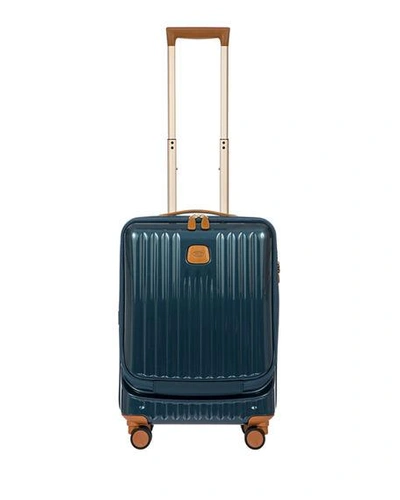 Bric's Capri 21" Carry-on Spinner Luggage In Night Blue