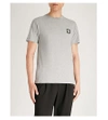 Stone Island Grey Logo-appliquéd Cotton T-shirt In Dust