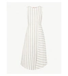 TED BAKER Colour By Numbers Chambra striped linen dress
