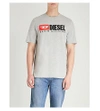 DIESEL T-JUST DIVISION EMBROIDERED LOGO T-SHIRT