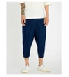 ISSEY MIYAKE RELAXED-FIT CROPPED PLEATED TROUSER