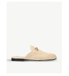 GUCCI Princetown raffia backless loafers