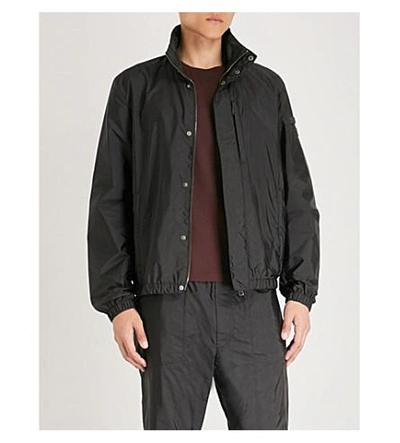 Prada Black Nylon Chest Pocket Jacket In Nero