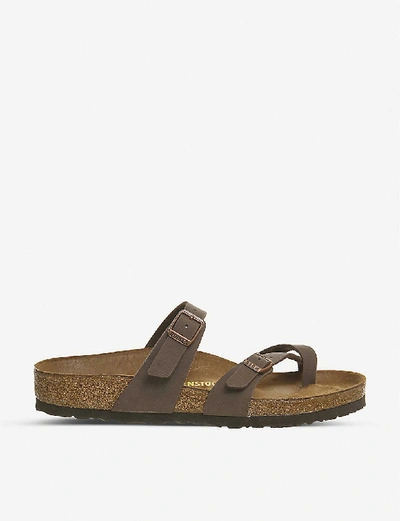 Birkenstock Womens Mocha Mayari Cross Strap Sandal