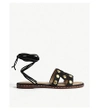 MAJE STUDDED SUEDE SANDALS