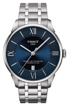 TISSOT T-CLASSIC CHEMIN DES TOURELLES POWERMATIC 80 AUTOMATIC BRACELET WATCH, 42MM,T0994071104800