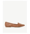 DUNE GALATIA FLORAL LASER-CUT LEATHER LOAFERS