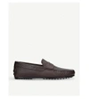 Tod's City Gommini Leather Drivers In Brown