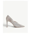 DUNE Becket high-vamp reptile-embossed leather courts