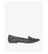 DUNE GALATIA FLORAL LASER-CUT LEATHER LOAFERS