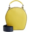 DEUX LUX ANNABELLE FAUX LEATHER CIRCLE CROSSBODY BAG - YELLOW,DL517-055