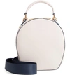 DEUX LUX ANNABELLE FAUX LEATHER CIRCLE CROSSBODY BAG - IVORY,DL517-055