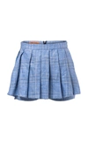 MAGGIE MARILYN SAY YOU'LL NEVER LET ME GO PLEATED PLAID LINEN SKORT,SK3492052